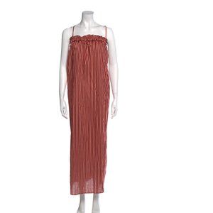 BIRD & KNOLL Square Neckline Long Dress Size: M